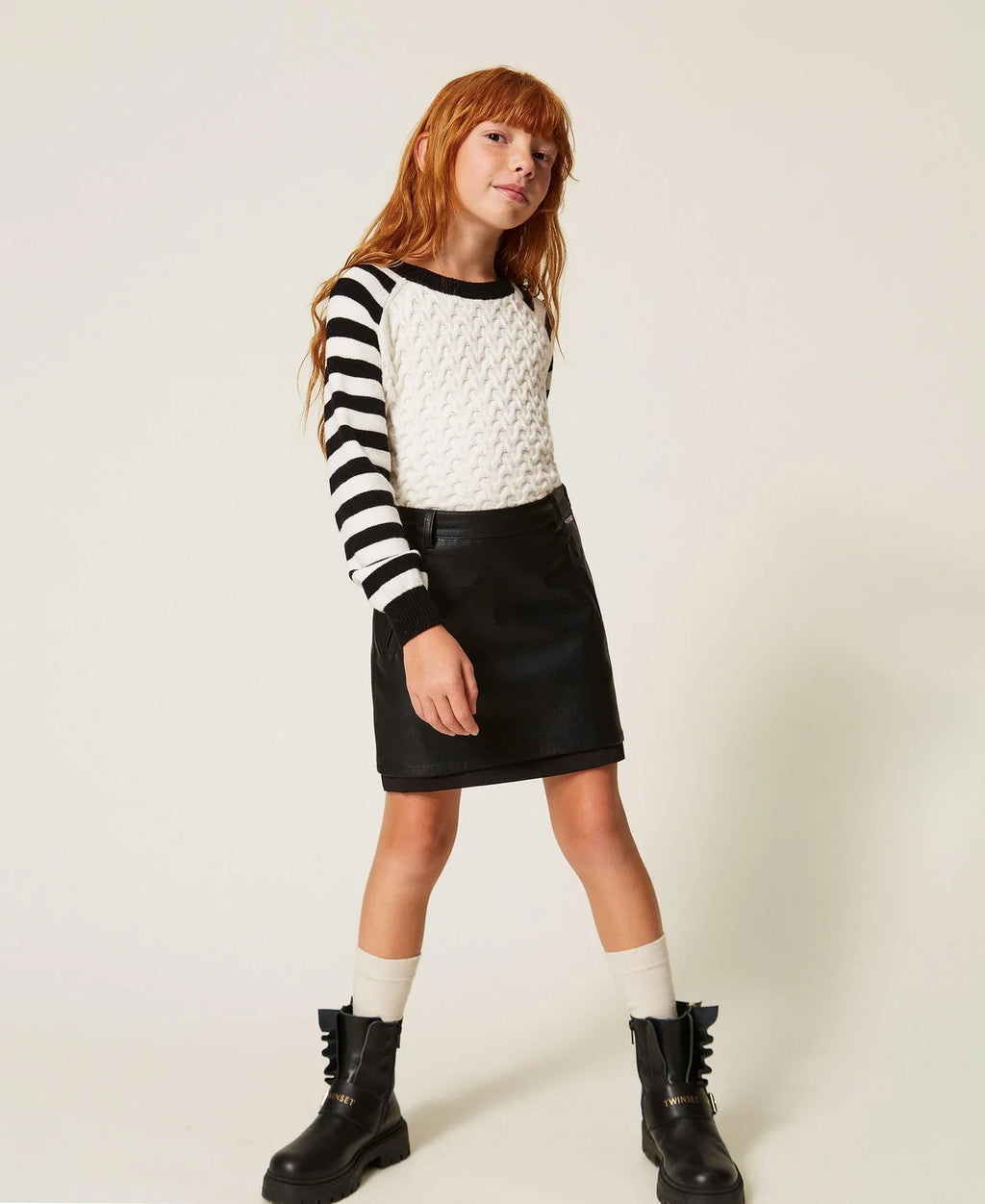 Minigonna effetto pelle Twinset