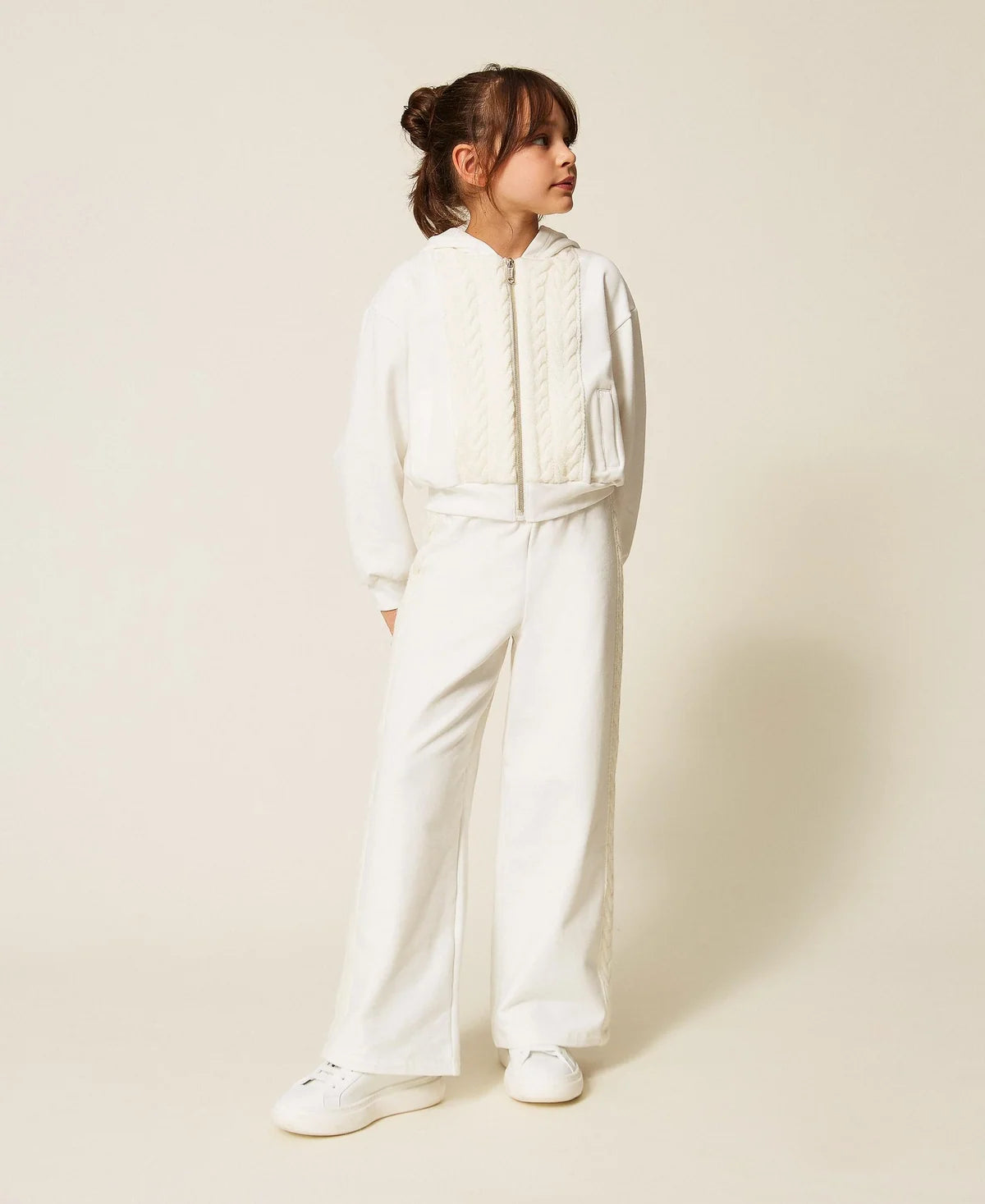 Felpa inserto in maglia Twinset
