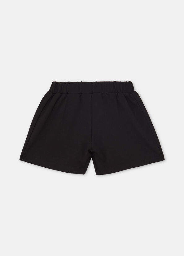 Shorts in jersey con fibbia