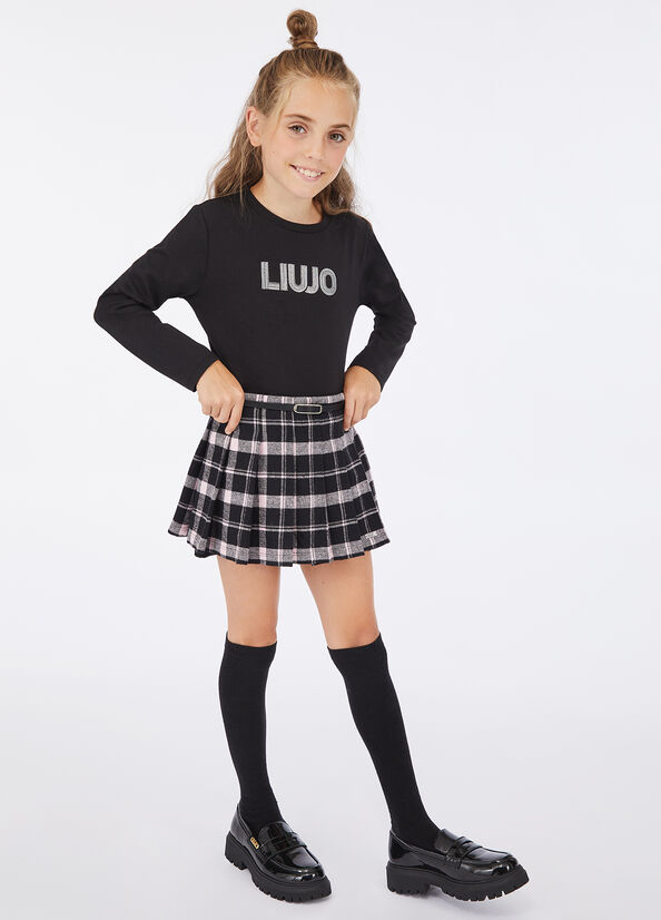 T-shirt in cotone con logo