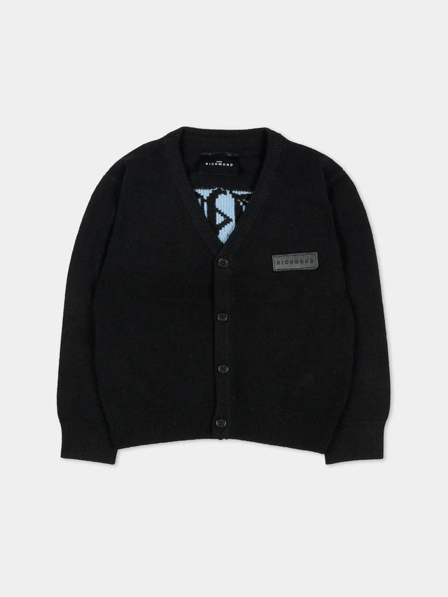 Cardigan nero John Richmond