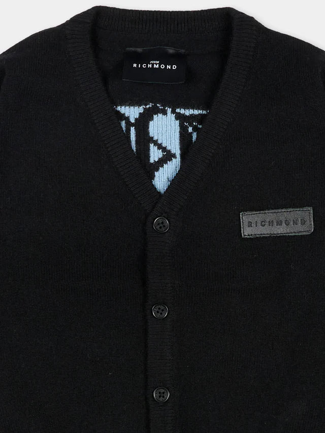 Cardigan nero John Richmond